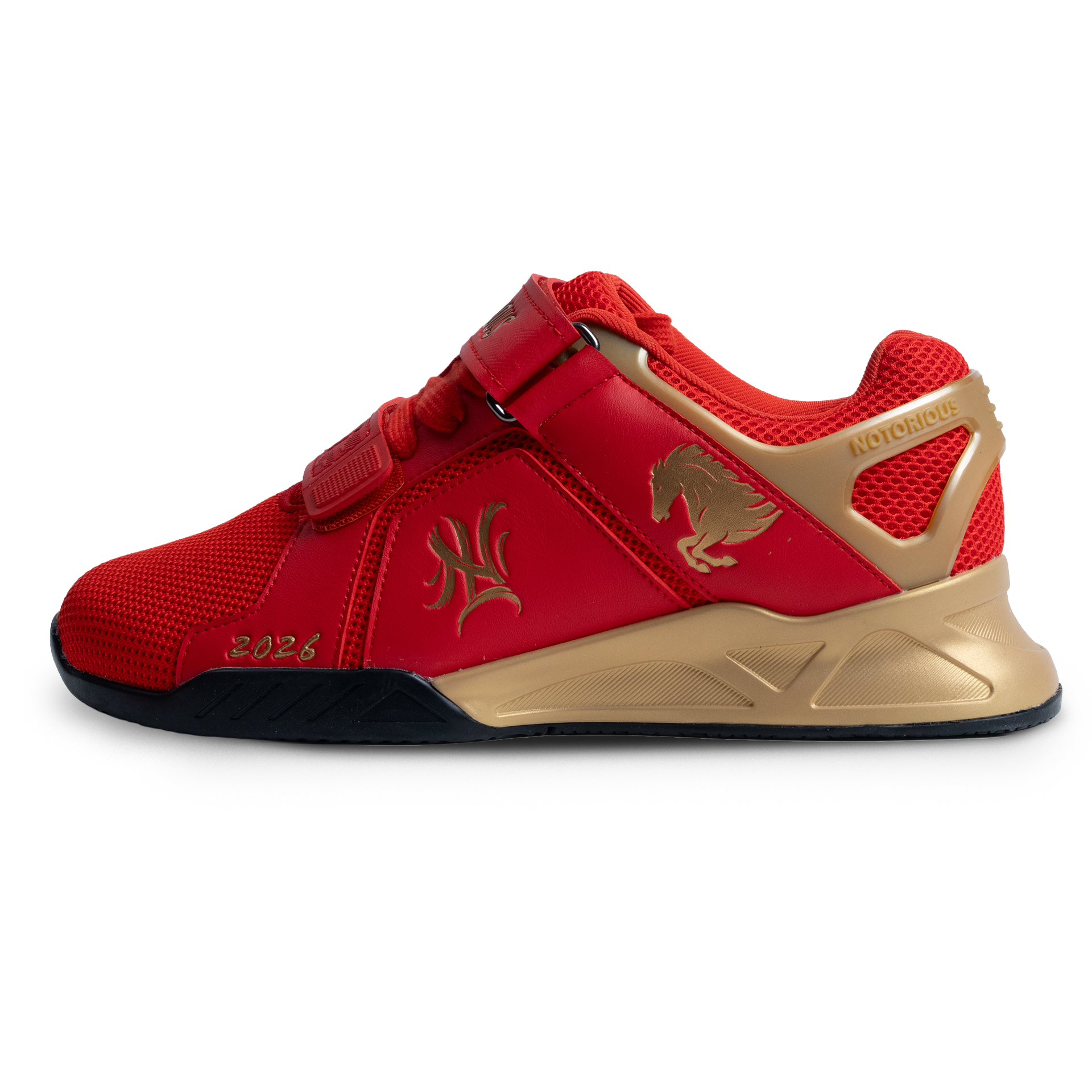 Ronin Lifters: Year of the Horse — Heeled Squat Shoe (outside view) | Notorious Lift